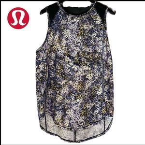 LULULEMON / Women's / SculptTank Top/ Flower Impressionist Art Pattern / EUC
